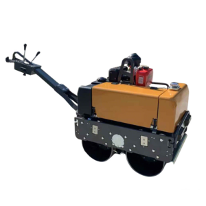MRD700H 650kg Walk-Behind Tandem Vibratory Road Roller Gasoline Powered Honda GX390 22kN Industrial Double Drum Asphalt Compactor Soil Stabilizing Machine for Road Construction