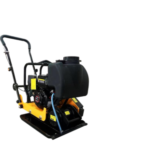 95kg Industrial Vibratory Plate Compactor 20kN High Impact Force 6.5HP Petrol Soil Compactor Professional Asphalt Ground Tamper with Large Water Tank for Road Paving and Construction Projects