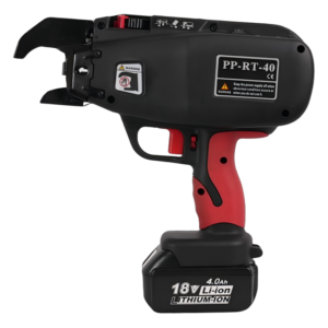 Heavy Duty 40mm Rebar Tier Automatic Tying Machine 18V Cordless Steel Bar Binder Portable Reinforcement Wire Knotter Tool for Construction Site 4.0Ah Battery