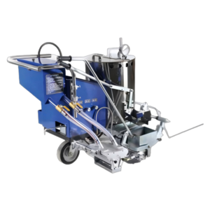 HMM1600 Thermoplastic Road Marking Machine 100KG High Capacity Hot Melt Line Striper with Glass Bead Dispenser Manual Stainless Steel Road Stripping Machine for Traffic Highway Paving