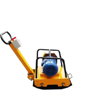 4KW 380V Industrial Electric Vibratory Plate Compactor Machine 20KN High Impact Motorized Wacker Plate 100kg Heavy Duty Soil Tamper for Indoor Foundation and Paving