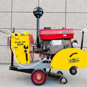 600mm Heavy-Duty Diesel Concrete Cutter Machine Electric Start Walk-Behind Road Saw for Deep Asphalt and Floor Cutting Construction