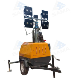 7m Trailer Hand-lifting Mobile Lighting Tower