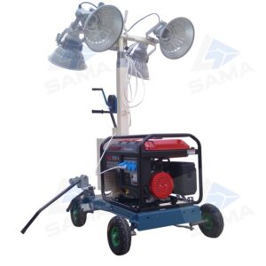 Manual Lifting Mobile Lighting Vehicle